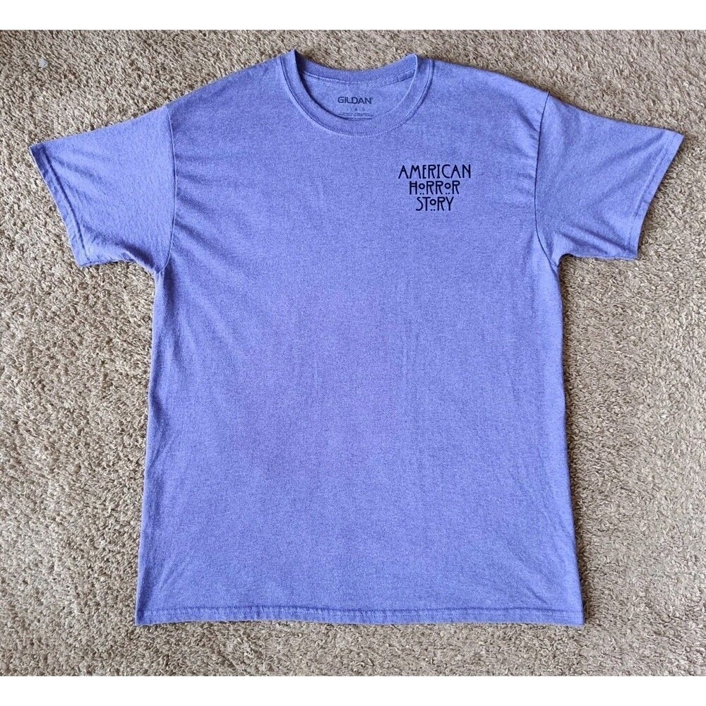 American Horror Story T-Shirt Men's Large Graphic Print Purple Short Sleeve - Picture 3 of 7